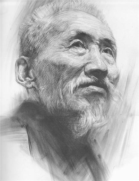 老大爷留着胡子