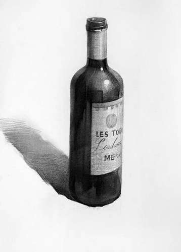 葡萄酒瓶素描