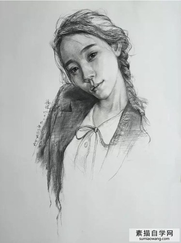 杨煌素描人物画