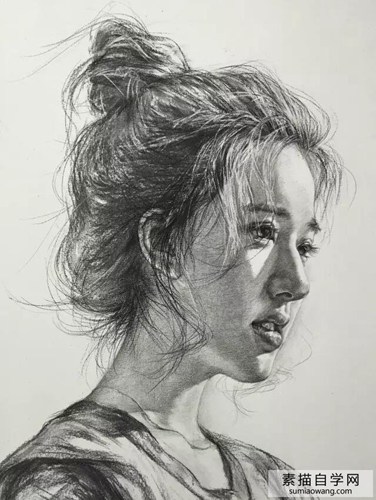 杨煌素描人物画