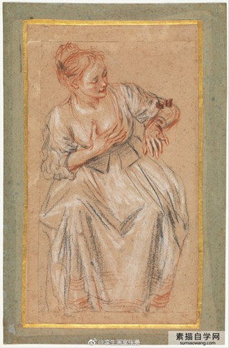 Antoine Watteau 大师素描画欣赏