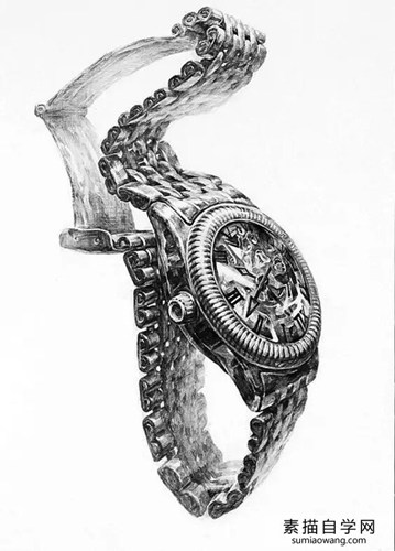 手表腕表素描画