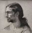 安德烈·卡塔晓夫侧面素描头像