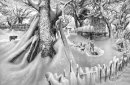 俄罗斯艺术大师古兰·多伦·贾什维里赏析雪笔素描