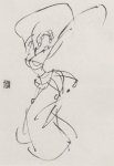 少数民族舞蹈人物动态素描——中国画大师陈玉先作品素描