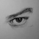 眼睛素描图片美术作品