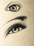 眼睛素描图片美术作品