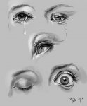 眼睛素描图片美术作品