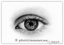 眼睛素描图片美术作品