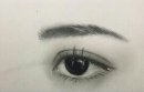 眼睛素描图片美术作品
