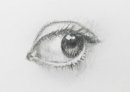 眼睛素描图片美术作品