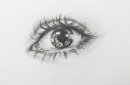 眼睛素描图片美术作品