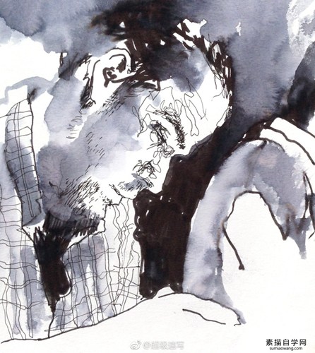 国外非常酷的素描画 素描头像