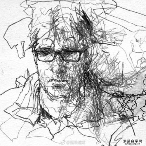 国外非常酷的素描画 素描头像