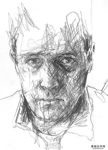 国外非常酷的素描画 素描头像