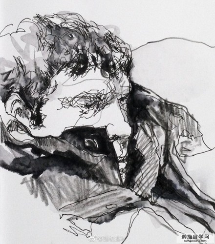 国外非常酷的素描画 素描头像