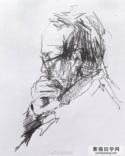 国外非常酷的素描画 素描头像