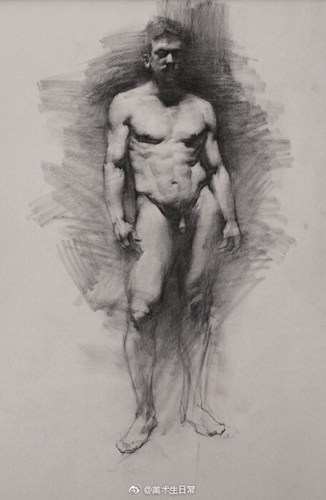 高度结构化的人体素描欣赏雅各布·汉金森的作品