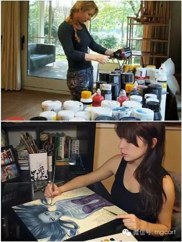 会画画的女孩是最漂亮的，当她遇见她时，她就结婚了。