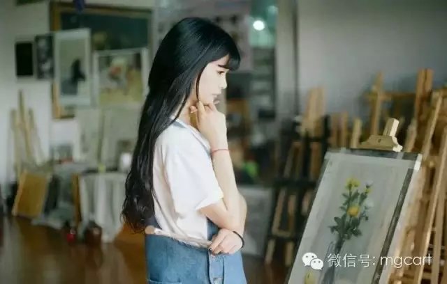 会画画的女孩是最漂亮的，当她遇见她时，她就结婚了。