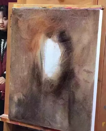 冷军老师现场写生美女 扯下中国特色油画教学的遮羞布