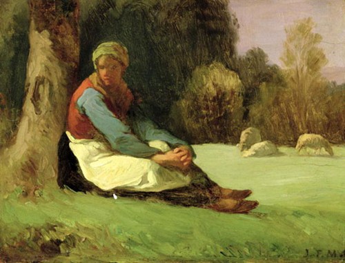 让·弗朗索瓦·米勒素描油画作品介绍(4)