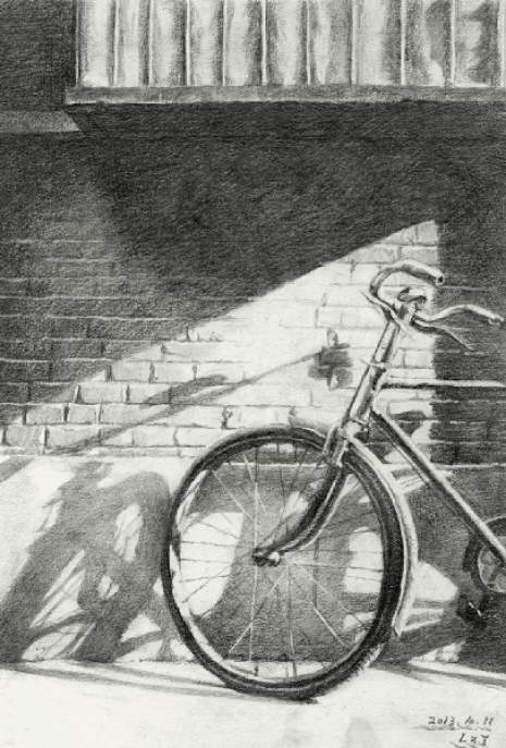 素描静物场景画，素描自学网。