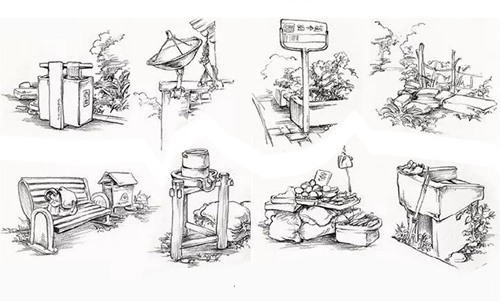 速写场景单体临摹