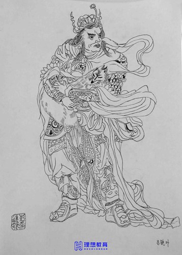 理想画室白描作品