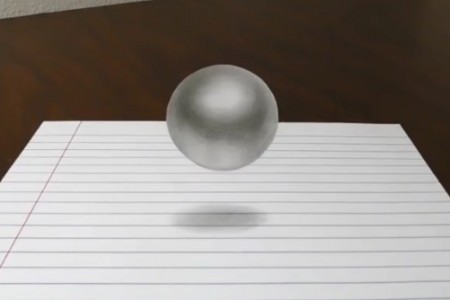在白纸上画悬浮球，一个简单的三维立体教程！
